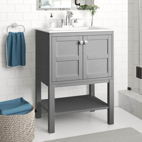 Zipcode Design™ Clinchport 24.38'' Free Standing Single Bathroom Vanity